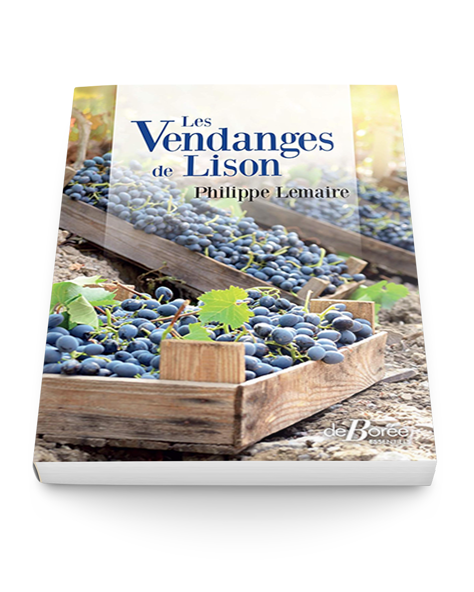 Mockup 3D du roman Les vendanges de Lison par Philippe Lemaire