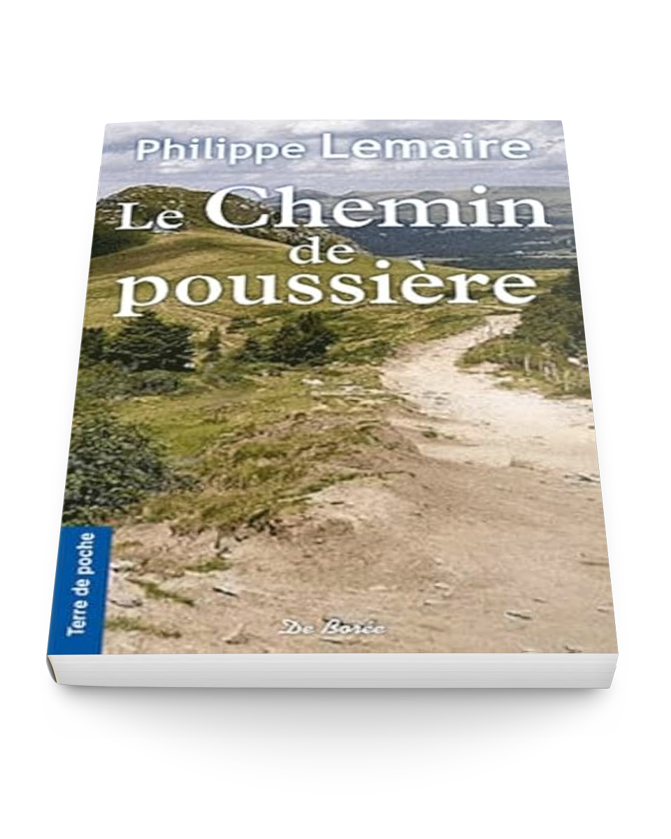Mockup 3D du roman Le Chemin de poussière par Philippe Lemaire