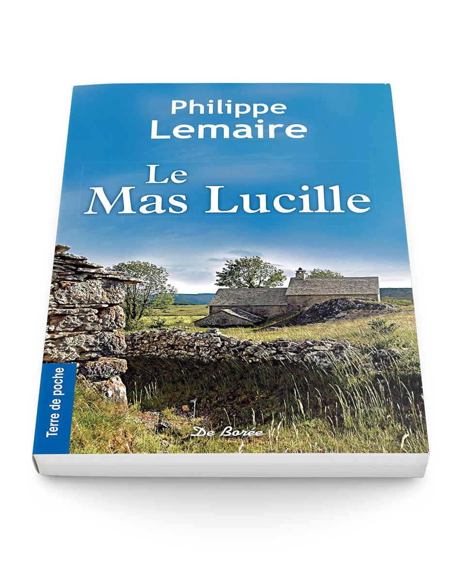 Mockup 3D du roman Le Mas Lucille par Philippe Lemaire