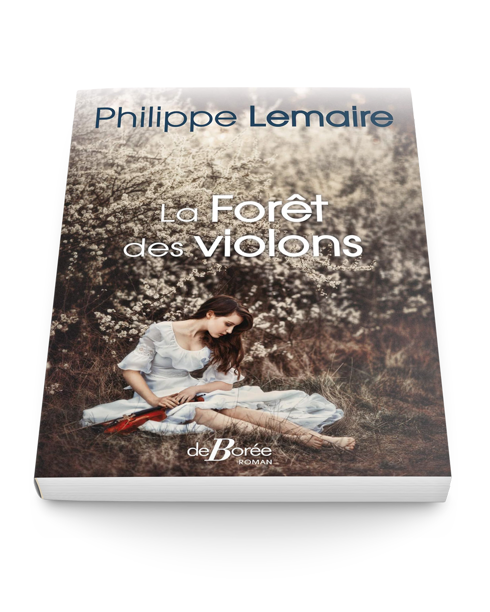 Mockup 3D du roman La forêt des violons par Philippe Lemaire