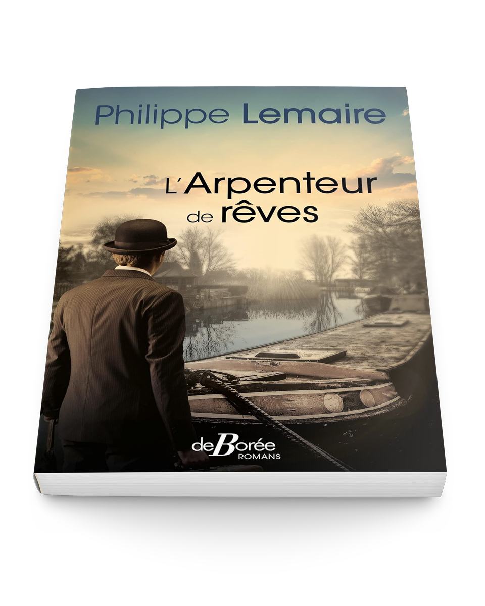 Mockup 3D du roman L’arpenteur de rêves par Philippe Lemaire