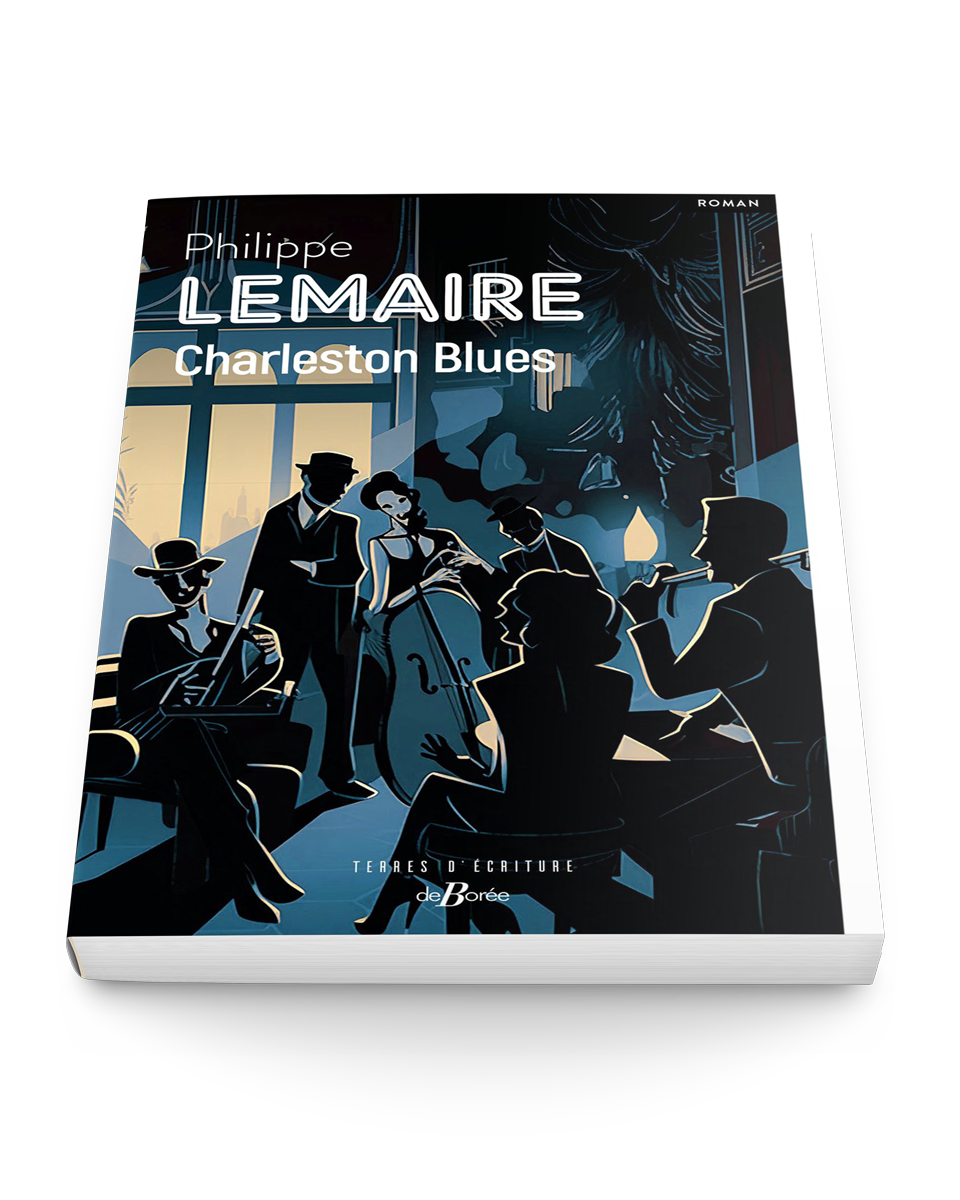 Mockup 3D du roman Charleston Blues par Philippe Lemaire